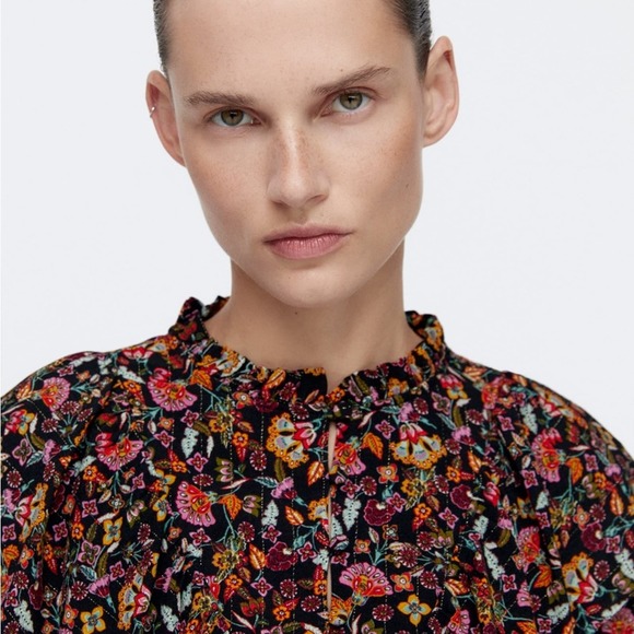 Zara floral ruffled dress - Picture 5 of 10